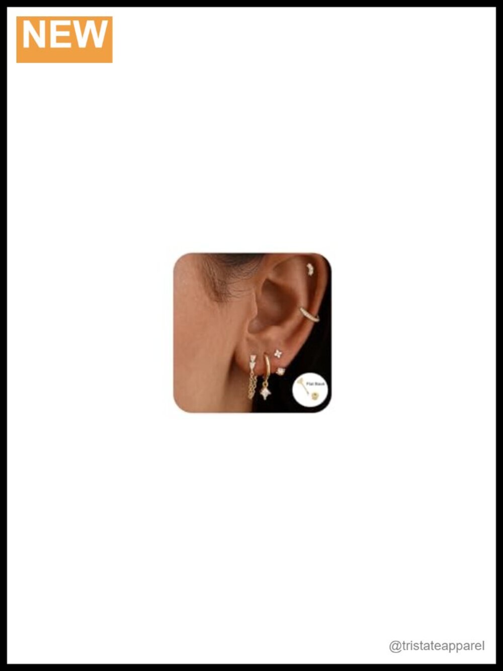 14k Gold Hoop Earrings Women Dainty Earring Stacks Hypoallergenic